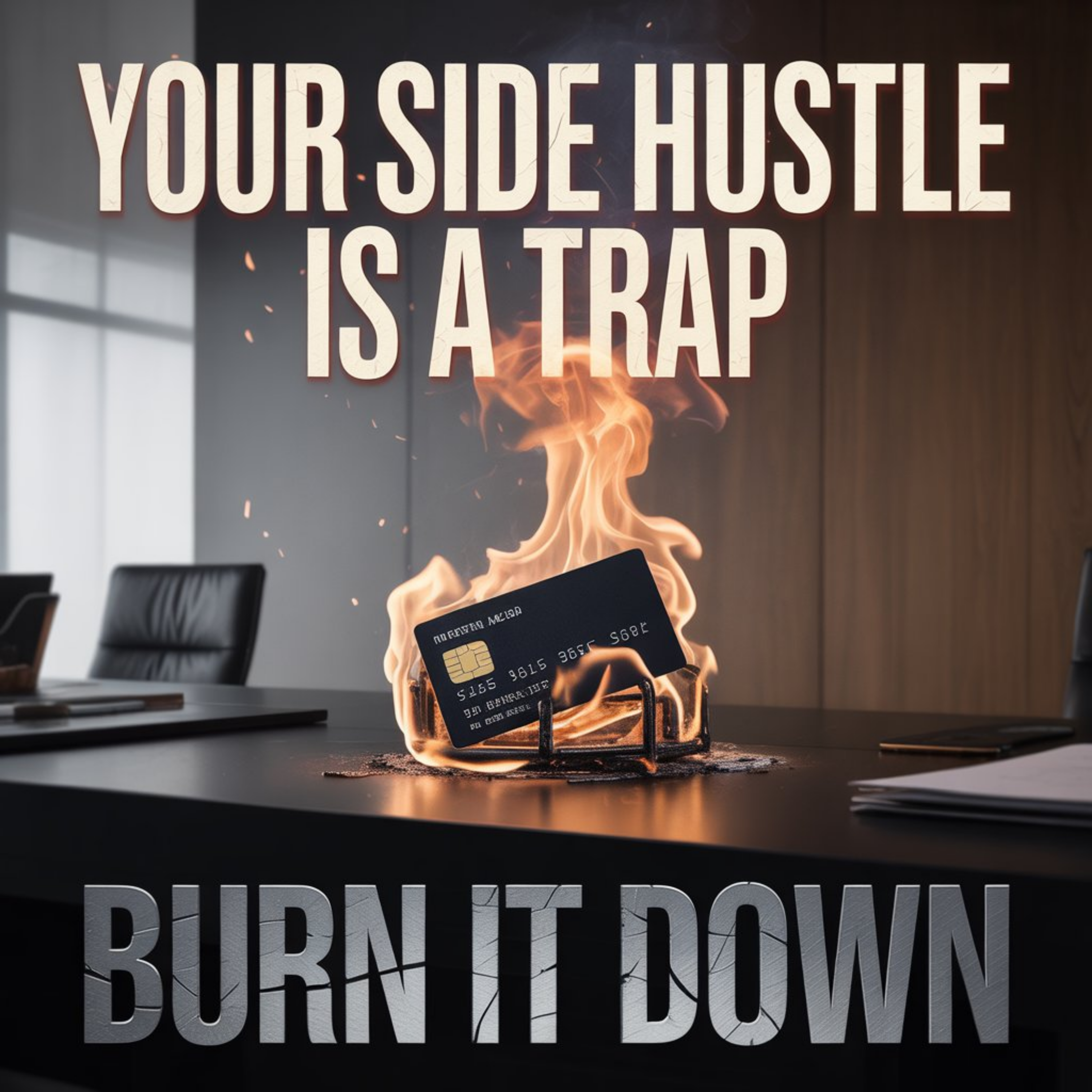 Your Side Hustle Is a Trap—Burn It Down Cover